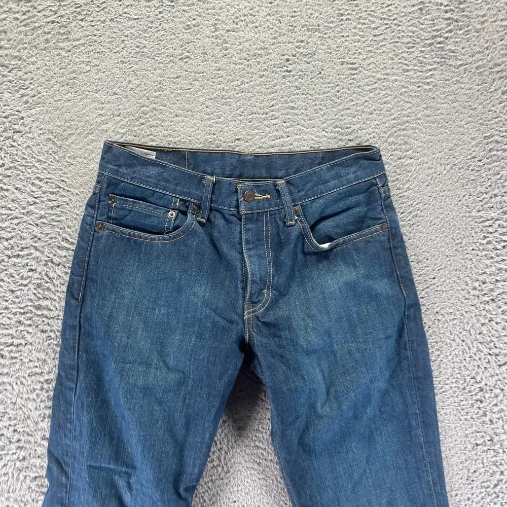 Levi's 511 Jeans Mens 32x30 Blue Cotton Denim Straight Leg Faded Travel Workwear